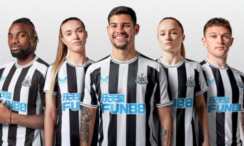 fun88 là nhà tài trợ áo đấu của newcastle