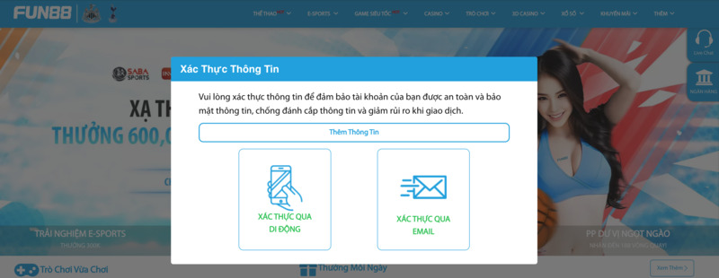 hướng dẫn đăng ký tài khoản fun88 nhanh chóng 2023 6 truy cập fun88 lấy mã xác minh