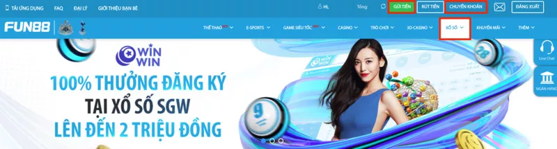 truy cập trang xổ số keno fun88