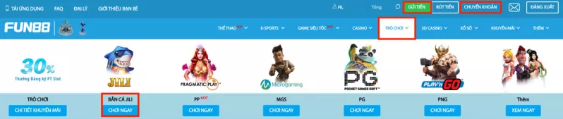 hướng dẫn chơi bắn cá fun88 kiếm tiền thật hiệu quả 1 truy cập trang bắn cá fun88