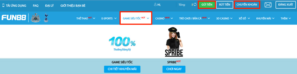 truy cập trang game fun88