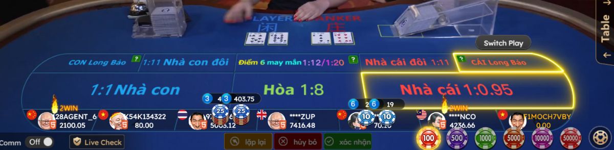 áp dụng công thức banker luôn thắng