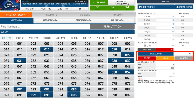 dat cuoc xo so lotto fun88