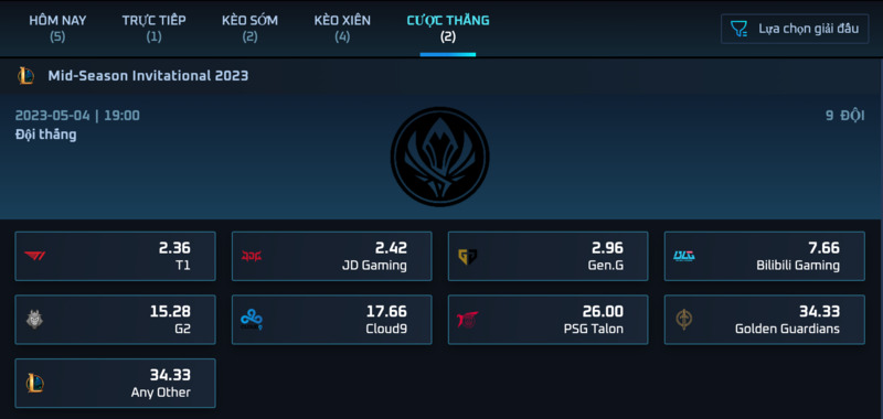 các kèo cược liên minh fun88