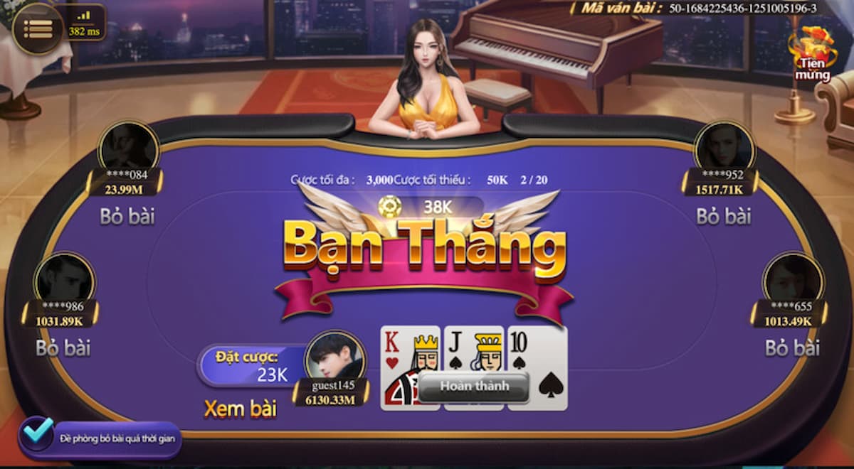 kết thúc ván chơi và trả thưởng