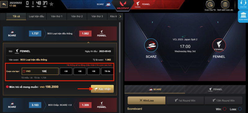 tiến hành đặt cược fun88 valorant