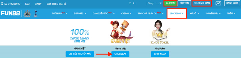 truy cập trang 3d casino fun88