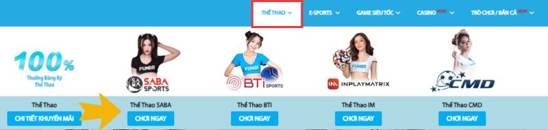 truy cập trang thể thao fun88