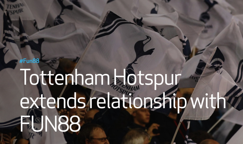 lễ ký kết hợp đồng mở rộng quan hệ hợp tác giữa hai thương hiệu fun88 tottenham