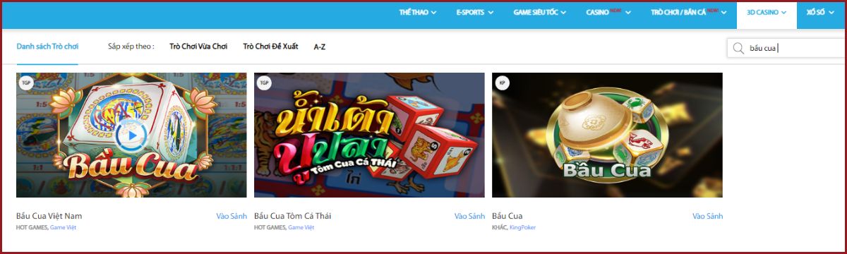 game bầu cua fun88 3d