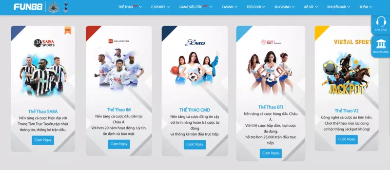 thể thao tại fun88